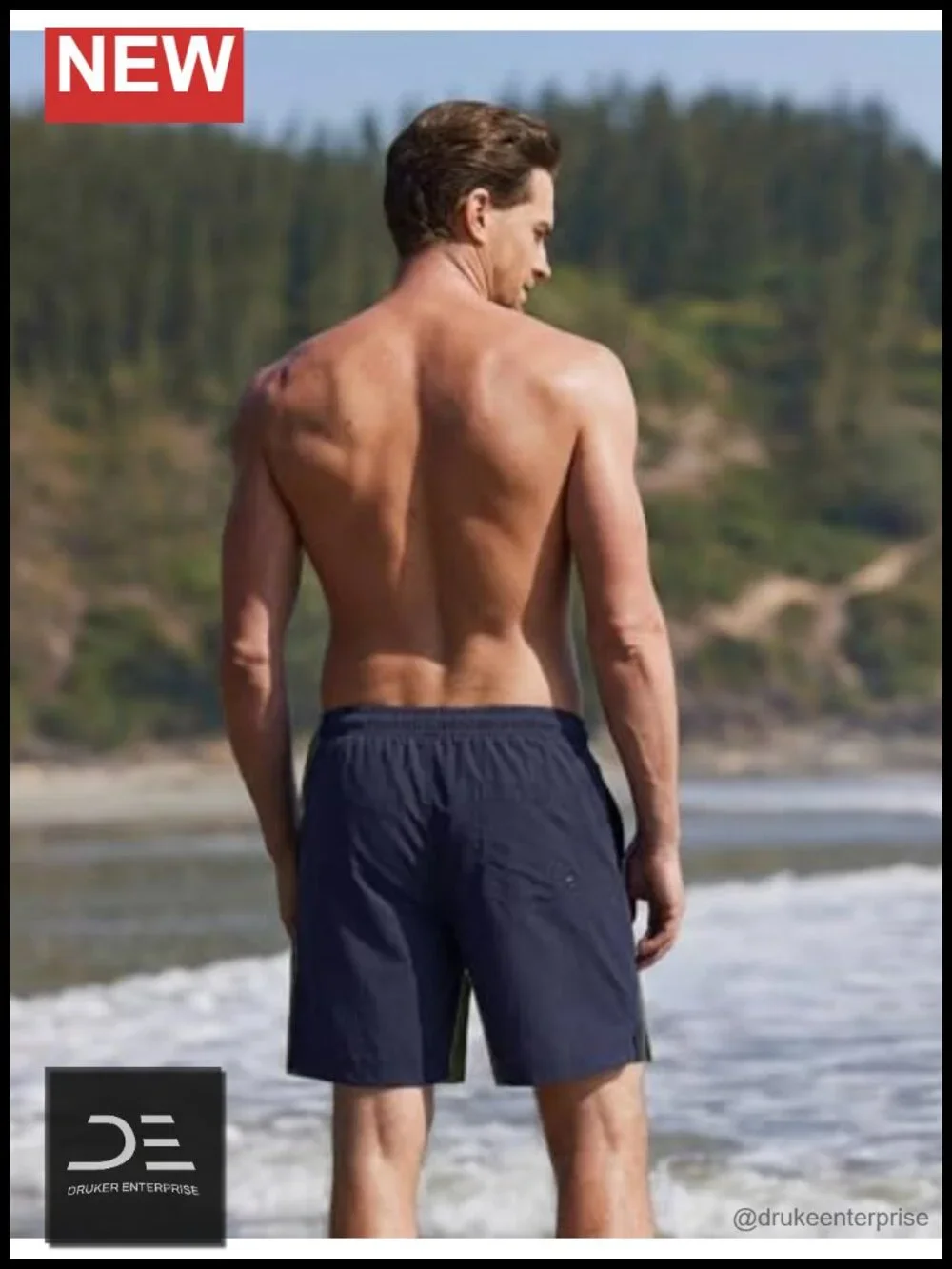 Quick Dry 7'' Swim Trunks with Mesh Liner and Pockets